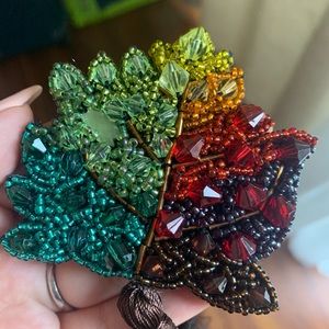 Jewelry Beaded Brooch